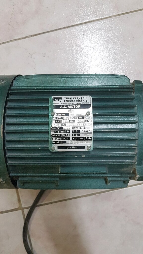 AC motor 2.83 kw hidrofor motoru - 4