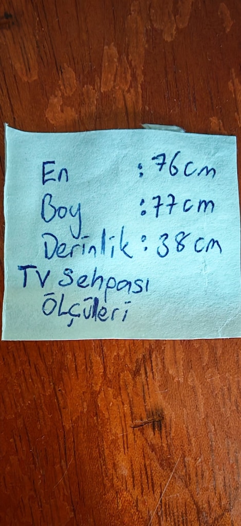 Ahşap TV Sehpası / Konsol - Nostaljik Kapaklı Mobilya - 7