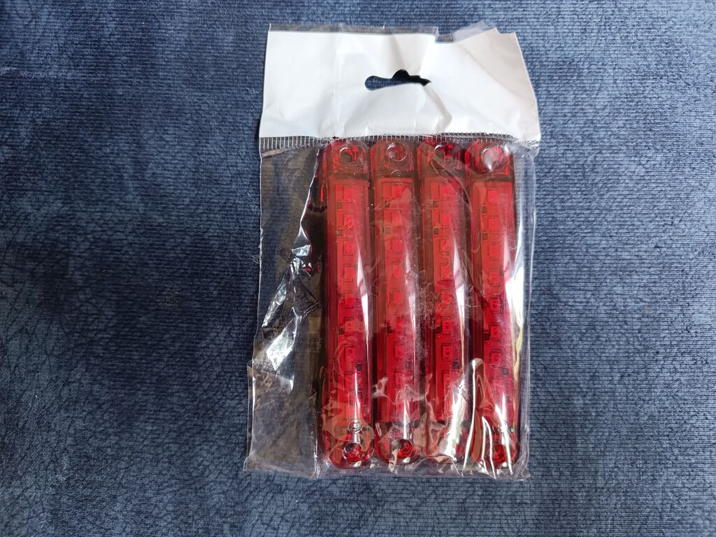 9 LED Parmak Dekoratif Lamba Kırmızı (4 Adet) - 2