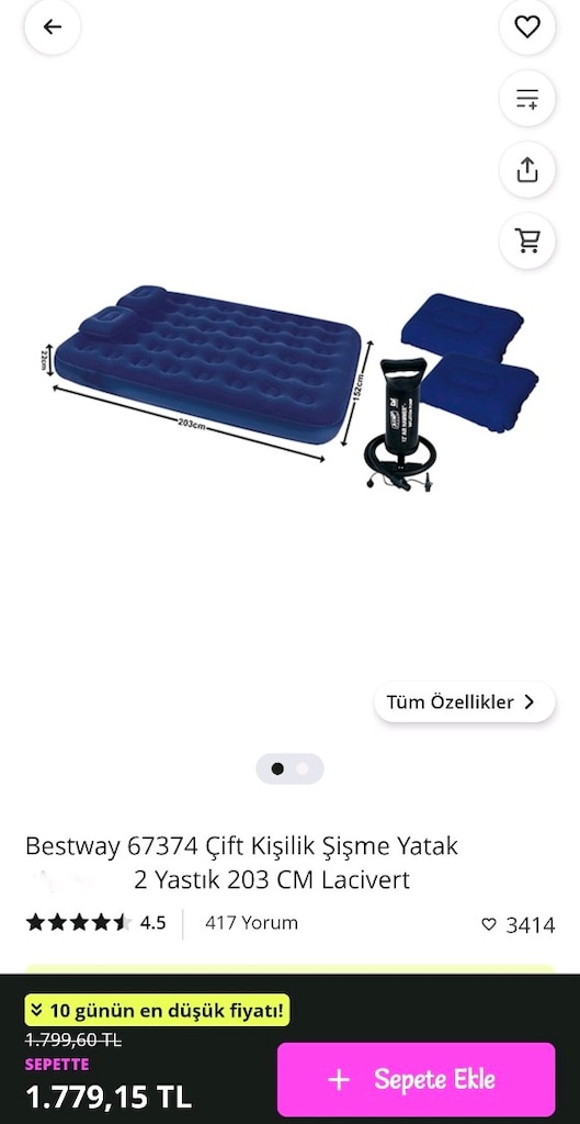 şişme yatak - 5