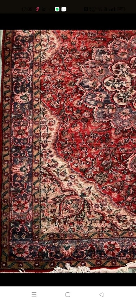 Tarihi El Dokuma Isparta Yün Halı - 3