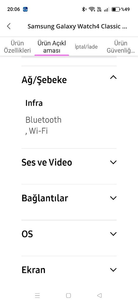 AKILLI SAAT Samsung Galaxy Watch4 Classic 46 MM Akıllı Saat - 16
