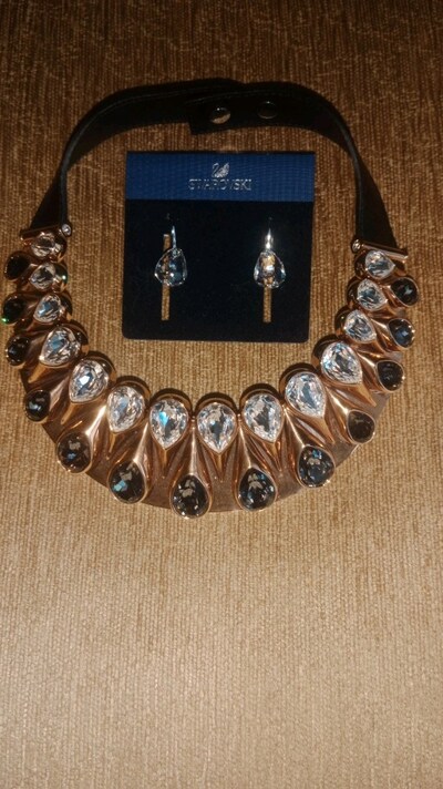 Swarovski kolye ve Swarovski küpe