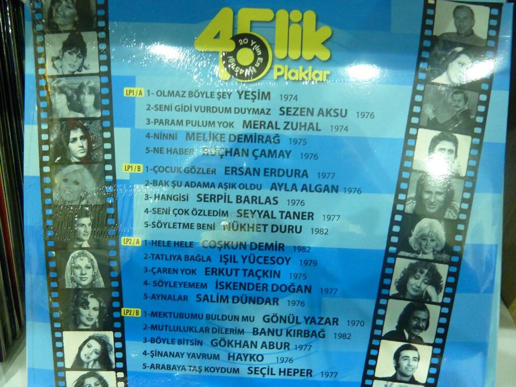 45 LİK PLAKLAR 20 YILIN EN İYİ 45 LİĞİ ÇİFT PLAK 33 DEVİR LP - 2