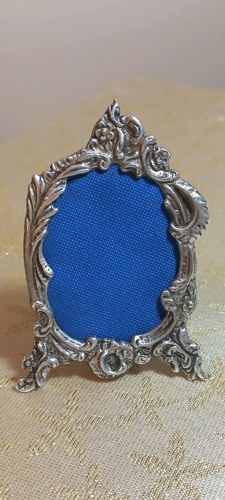 Vintage 925 ayar gümüş çerçeve - 2