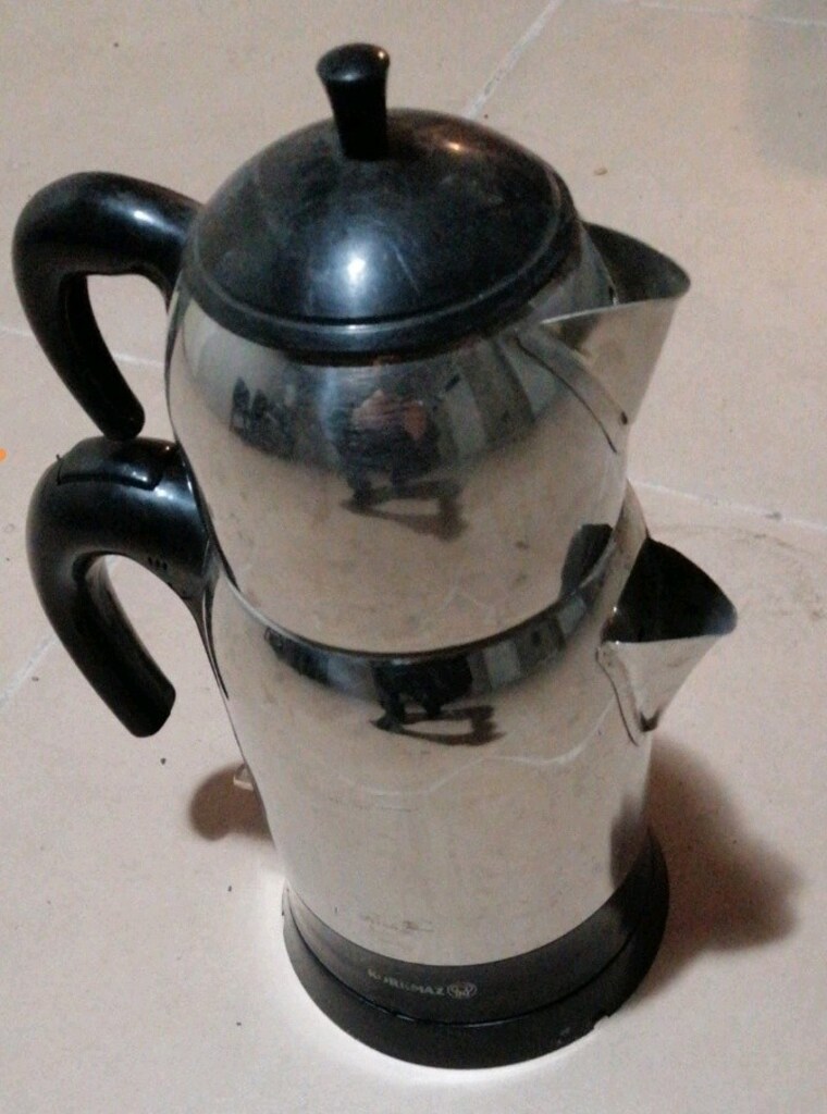 Korkmaz ınox parlak metal çaycı ketıl semaver - 2