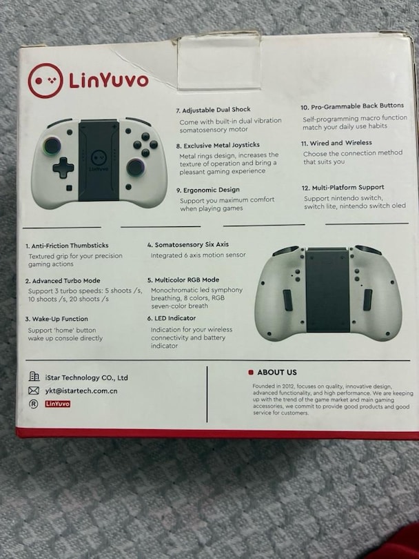 Kablosuz RGB Nintendo joycon joypad Nintendo Switch ve OLED uyumlu - 2