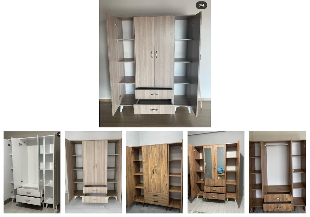 4 kapaklı elbise dolabı klnmtkoyil - 6