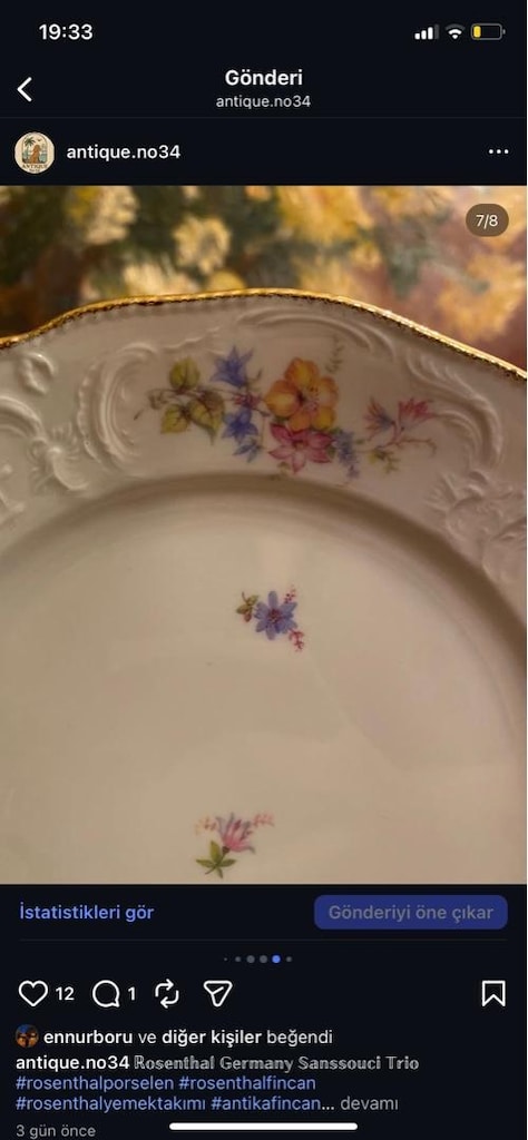 ANTİKA ROSENTHAL TRİO SET - 7