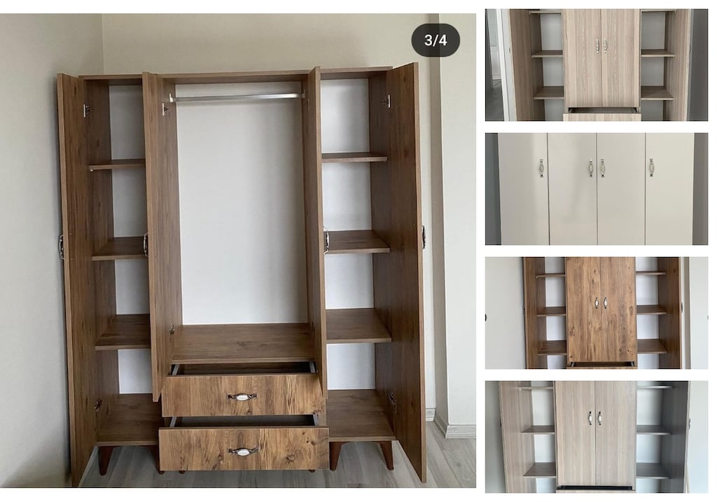 4 kapaklı elbise dolabı mqzcipjhck - 3