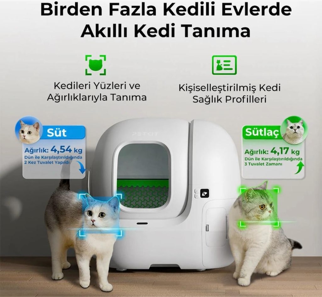 Petkit Purobot Max Pro Akıllı Tam Otomatik Kedi Tuvaleti - 5