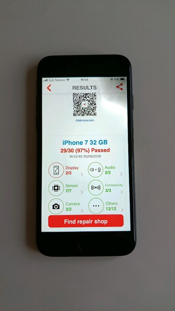 Temiz TR iPhone 7 32 GB Pil 100 - 3