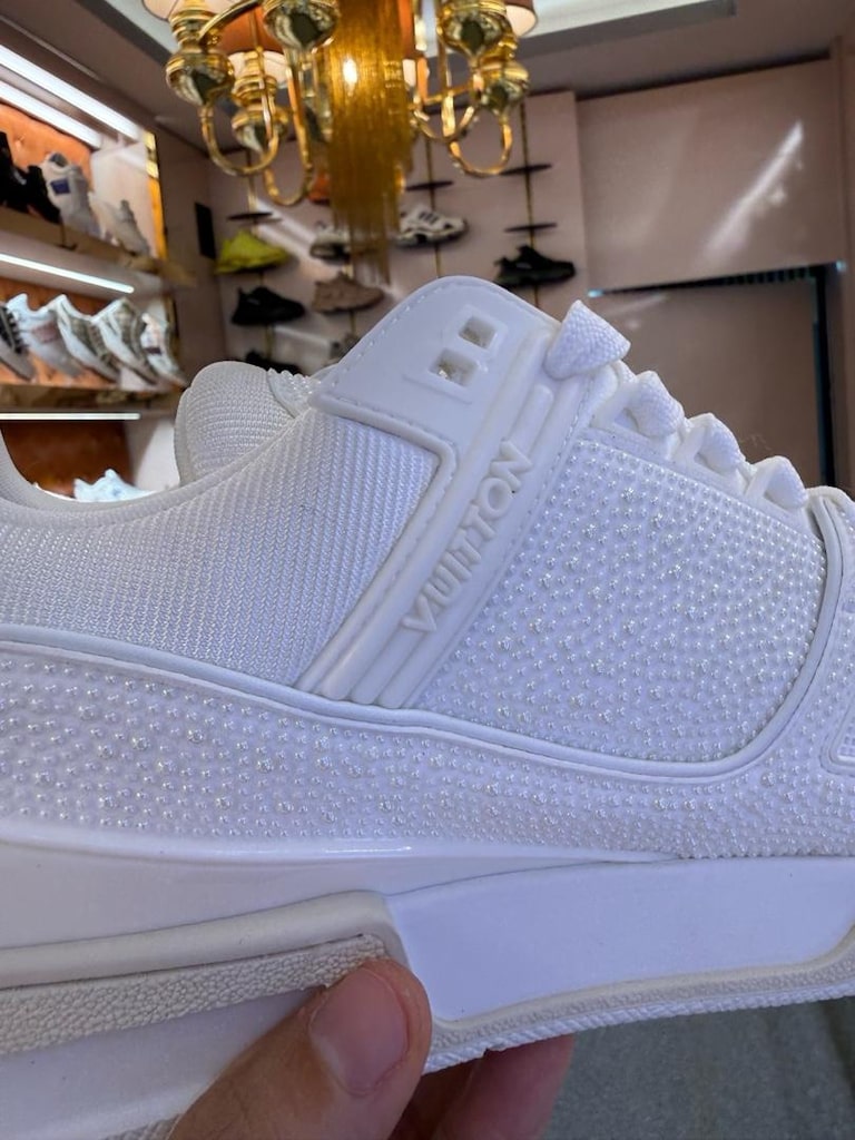 LV Trainer White Luxury Sneaker SIFIR 44 - 8