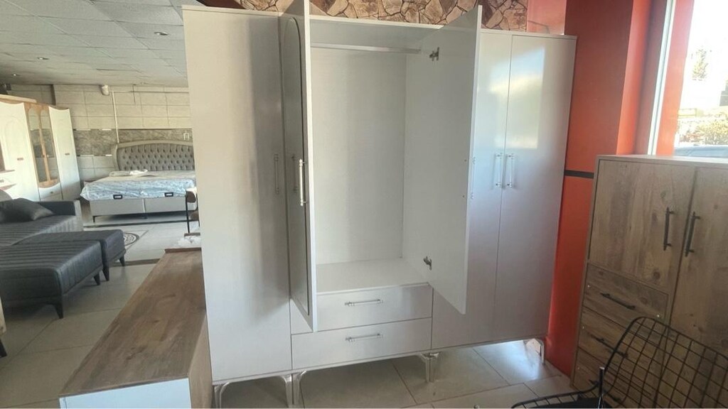 5 Kapaklı elbise dolabı mdf - 4