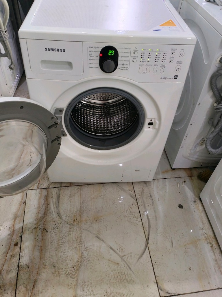 Samsung 8 kg 1000 devir çok temiz çamaşır makinesi - 6