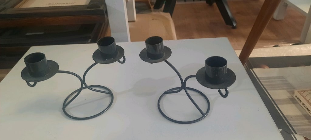2 adet metal mumluk - 3