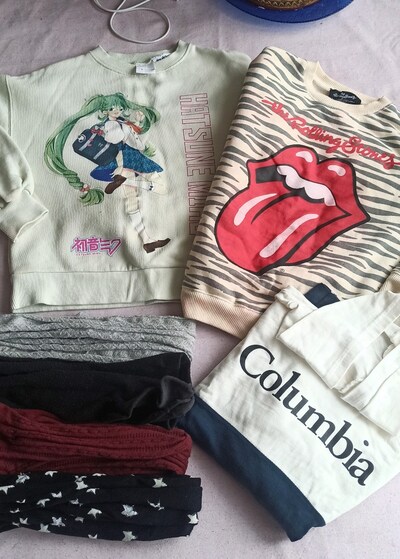 3 Zara sweat, 4 corap