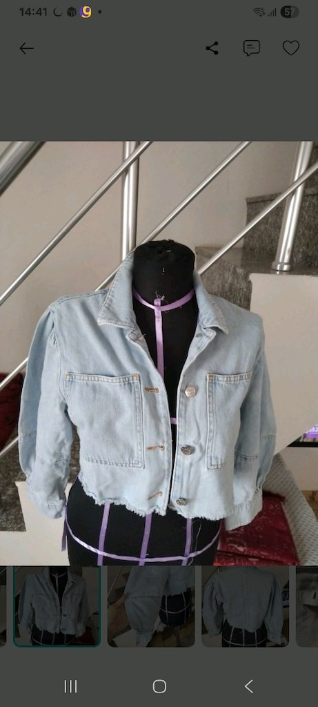 kot ceket crop 34 beden - 2