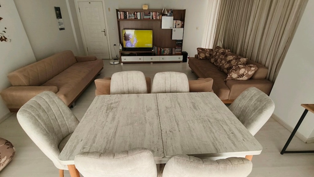 Oturma Odası Yemek Masası TV ünitesi Tüm Salon Takımı - 3