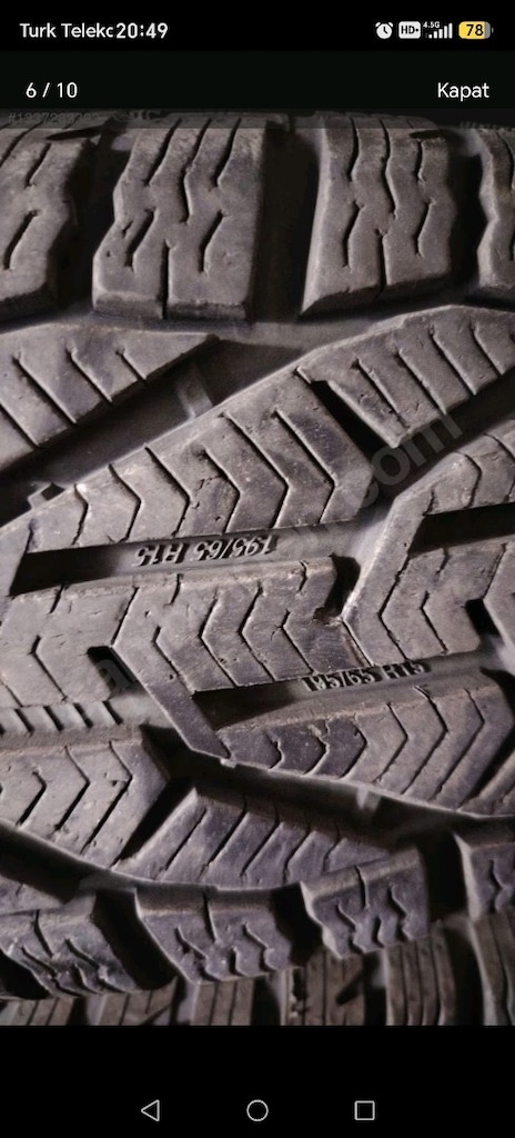 Hyundai 15inc HANKOK 195 65 15 Jant lastik 2020 5 X114.3 yazlık lastik - 5