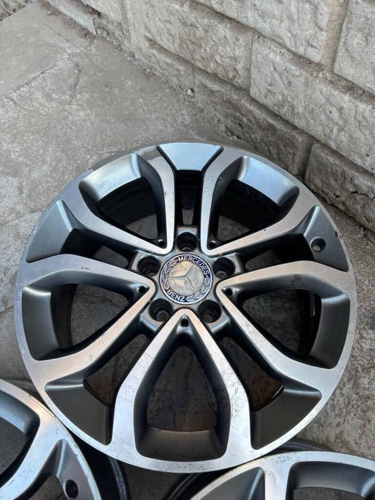 17 inç 5x112 orjinal Mercedes çelik jant takımı - 4