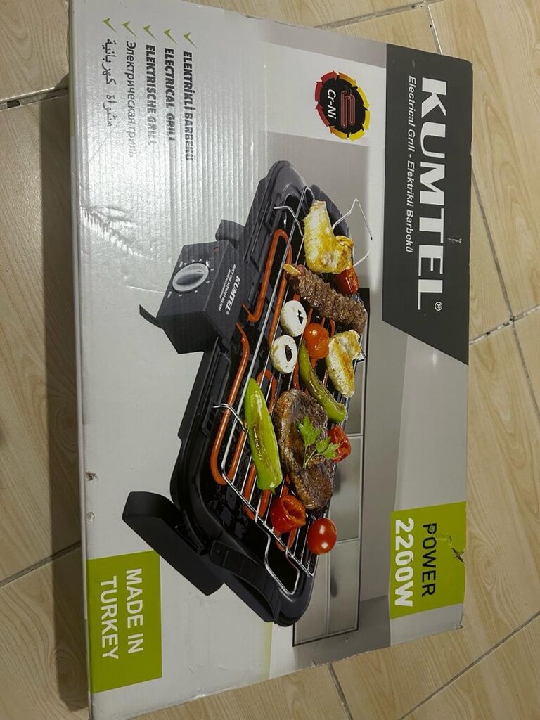 Kumtel KB-6000 Elektrikli Barbekü – Neredeyse Sıfır, Kutulu , tertemiz - 2