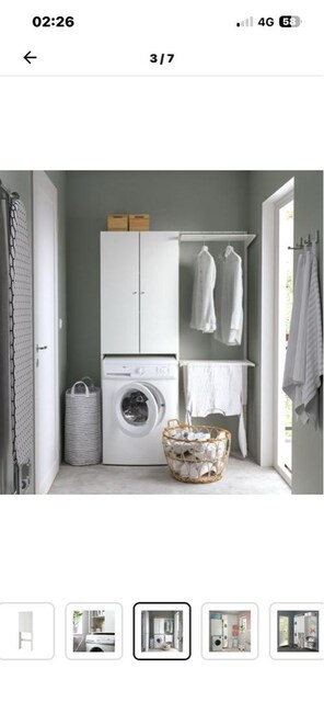 ikea çamaşır makine dolabı