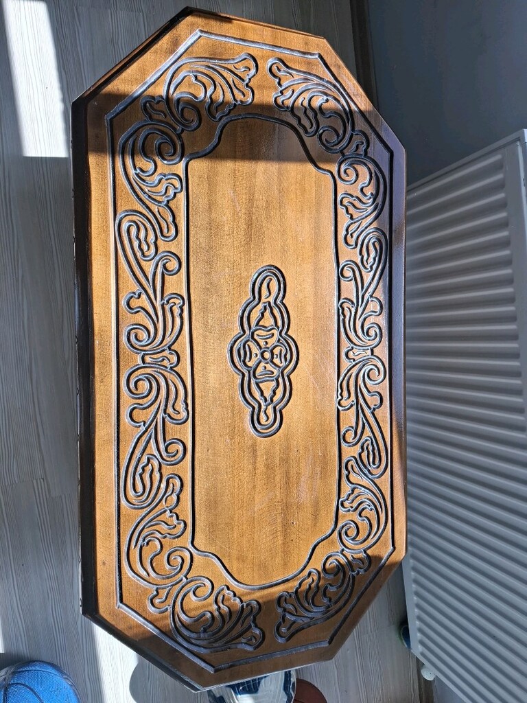 Ahşap oymali çeyiz sandığı - 5