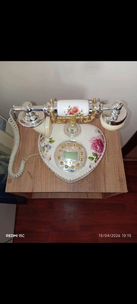 ANTİKA VİNTAGE PORSELEN TELEFON - 2