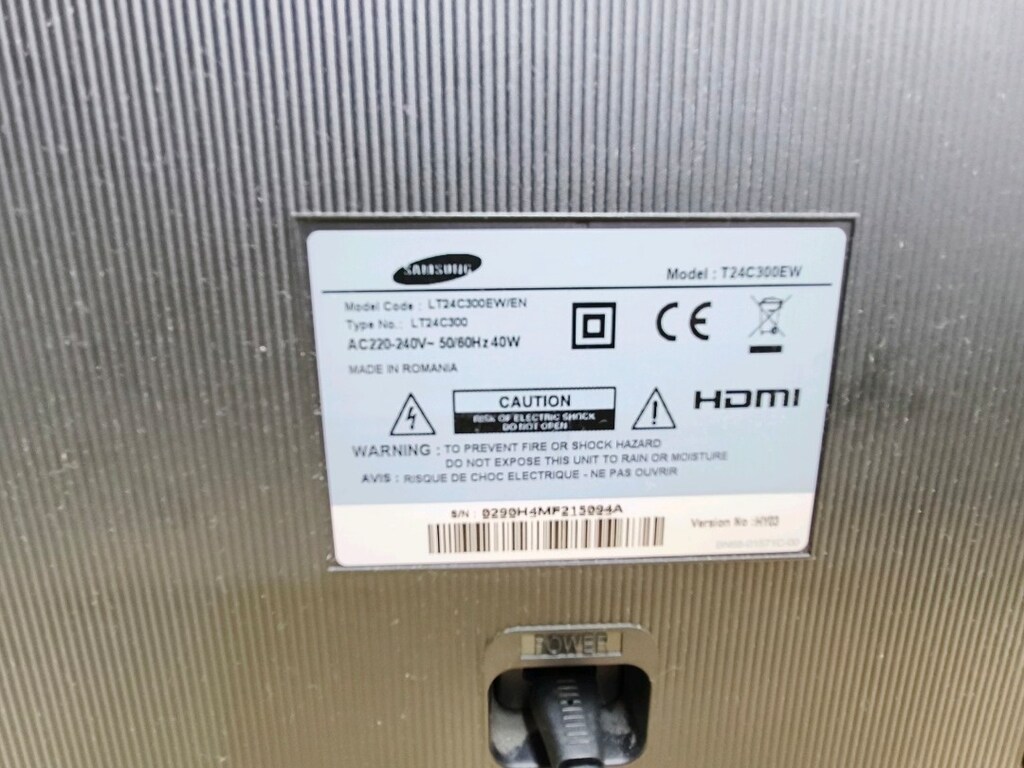 Samsung T24C300EW 24" Full HD Monitör/TV - Panel Arızalı - 4