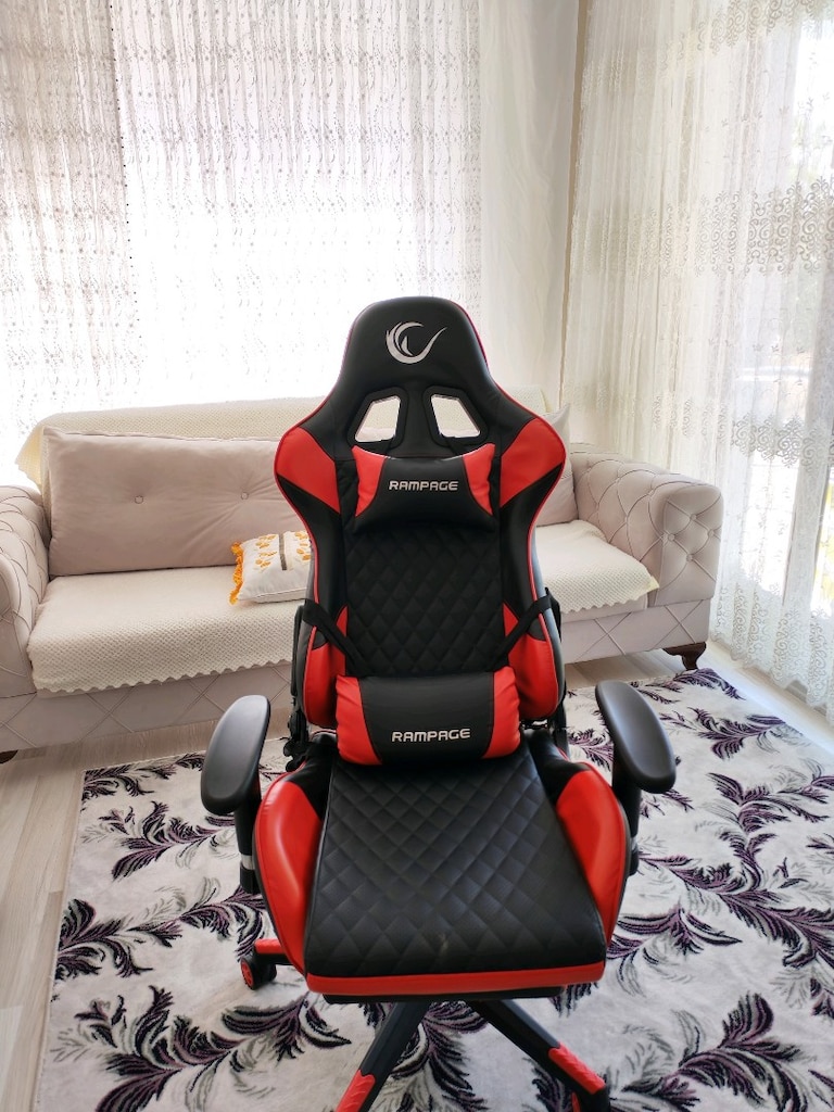 Rampage KL-R61 Styles Serisi Oyuncu Koltuğu Kırmızı - 5