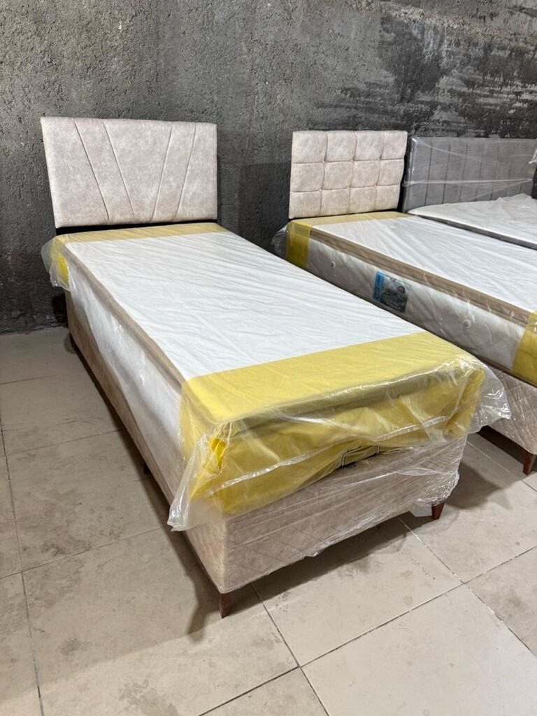 sıfır lüks tek kişilik baza başlık yatak - 5