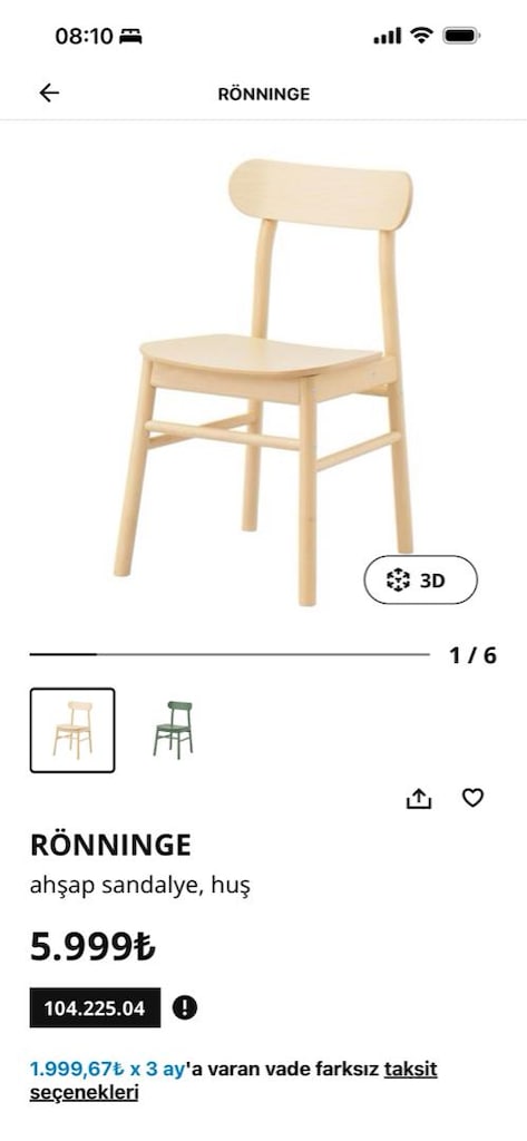 Ikea sandalye - 2