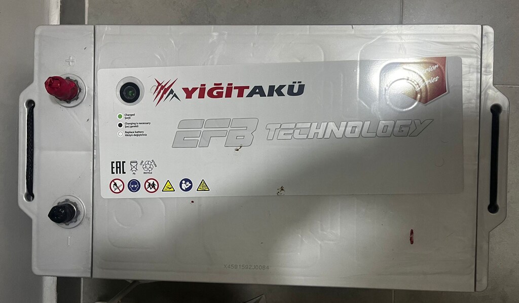 Yiğit Akü 12v 200Ah EFB Akü - 2