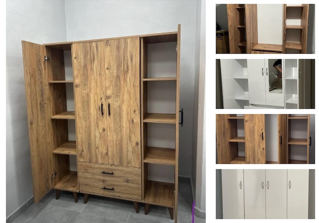 4 kapaklı elbise dolabı uikgidwhst - 3