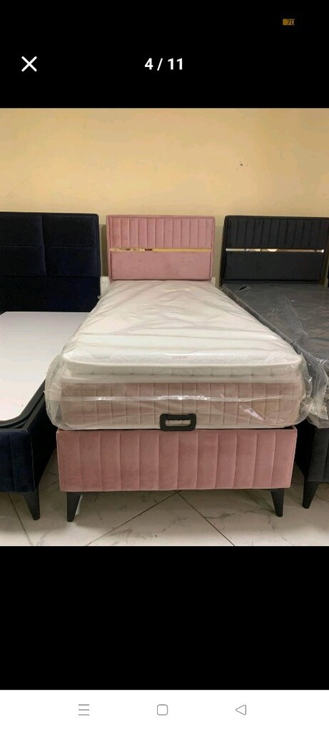 tek kişilik baza başlık yatak çelik kasa iyisi sıfır paketli ürünler s - 11