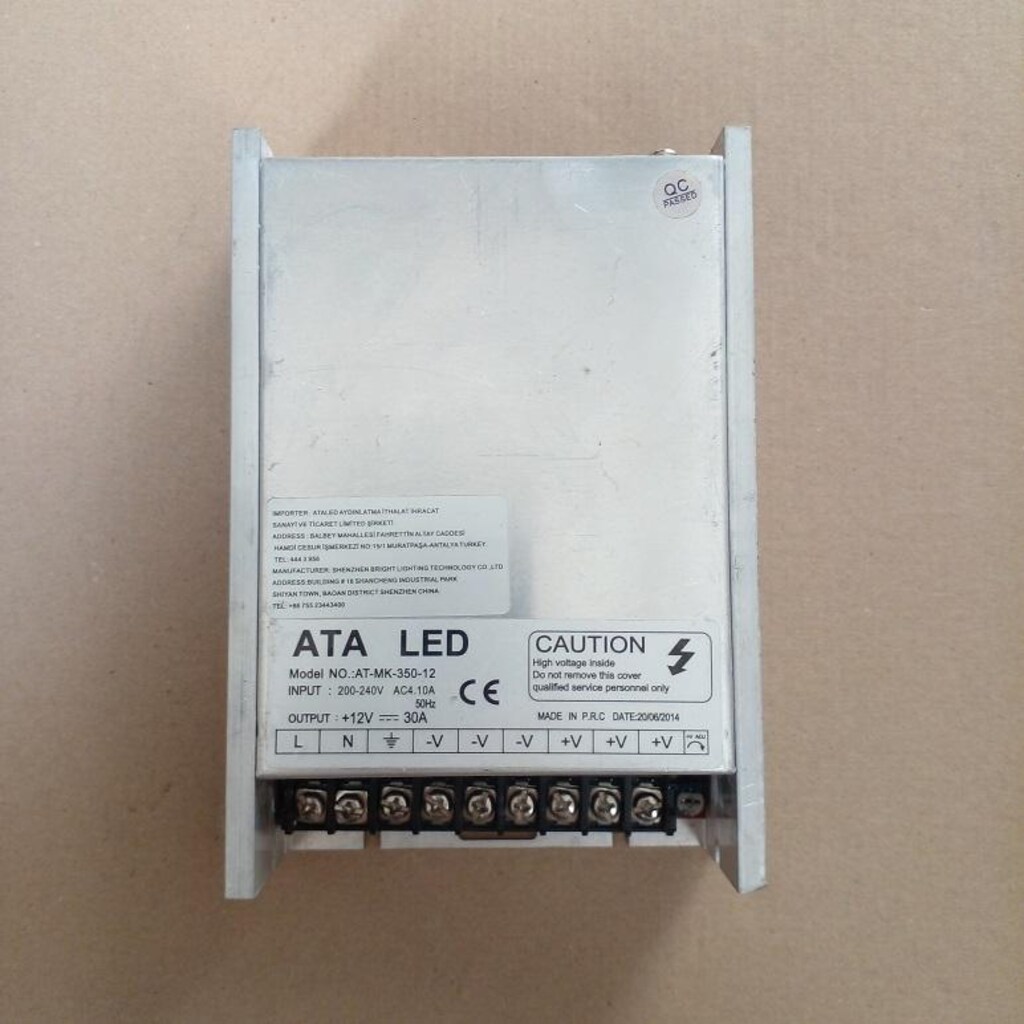 12Volt 30Amper Fanlı Led Trafosu - SMPS - 3