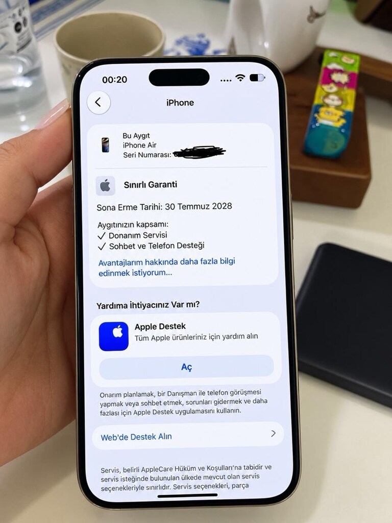 iPhone Air 256 GB Light Gold | HATASIZ | %100 PİL | FATURALI KUTULU - 4