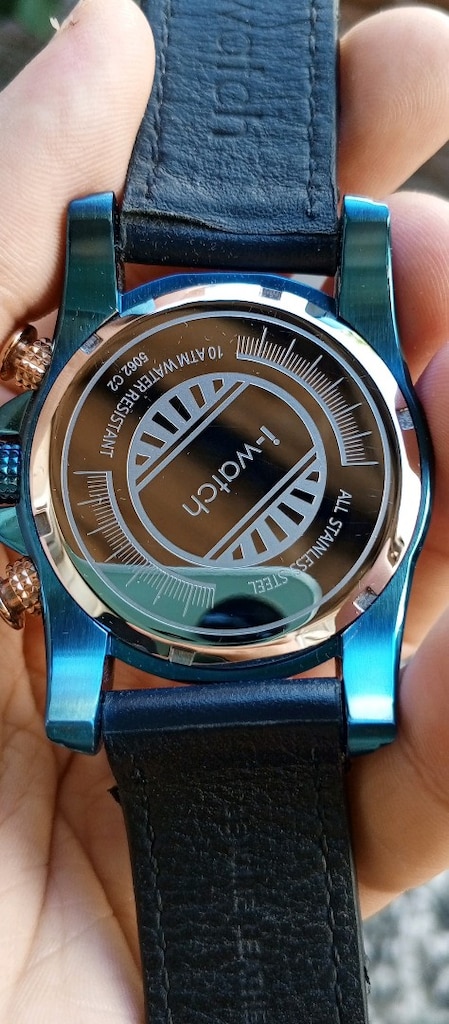 İ-Watch Original Erkek Saat Kronometreli Çelik Kasa Güçlü Fosfor - 5