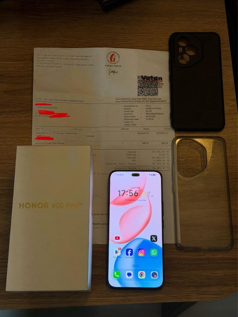 Honor 400 PRO 12 + 512 GB 22AY Garantili - 2