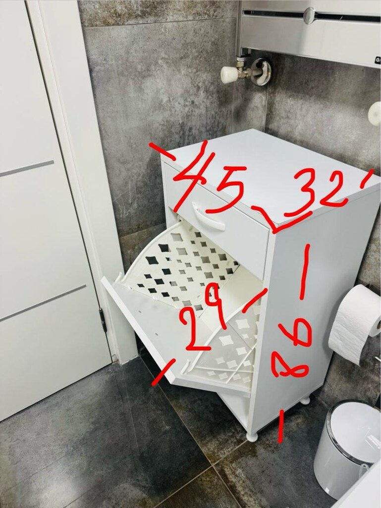 Çamaşır sepetli dolap - 5