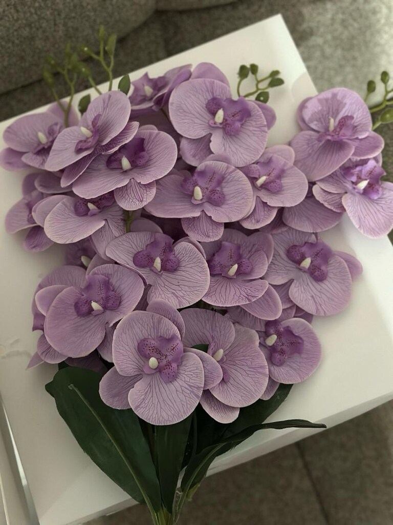 Yapay Lila Orkide - 3