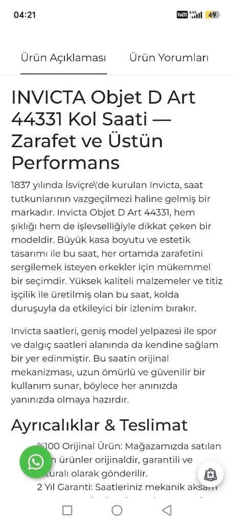 Sıfır Saat İnvicta - 6