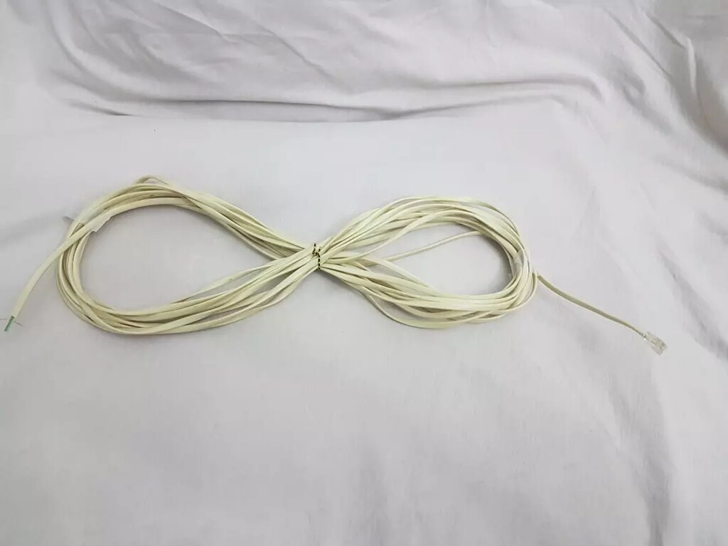 7.5m, 4 Telli (çok damarlı)telefon kablosu.Tek tarafı jacklı, bakırdır - 4