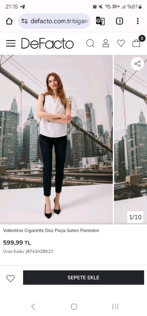 Defacto saten pantolon - 7