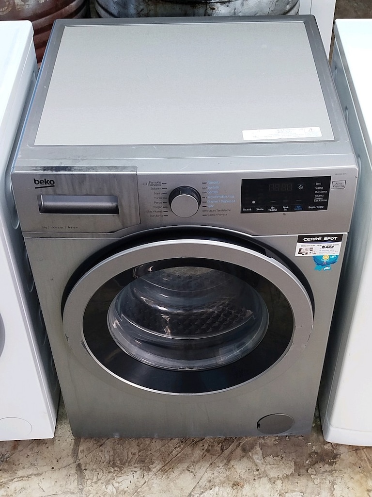 BEKO 9 KG GRİ ÇAMAŞIR MAKİNESİ İZMİR İÇİ 3 AY GARANTİMİZ VARDIR - 10