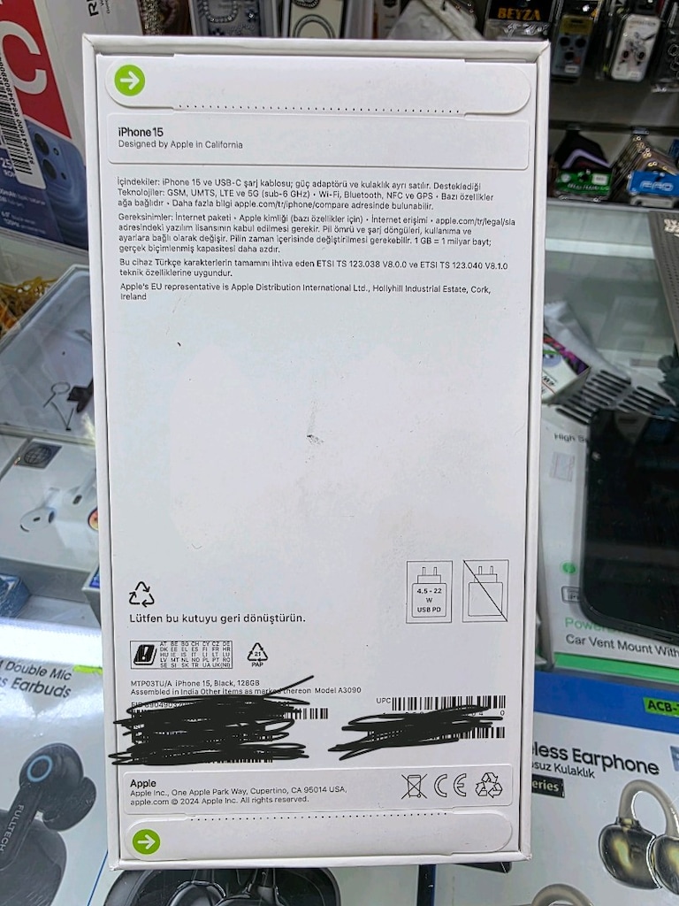 iPhone 15 128 Gb renk siyah - 2