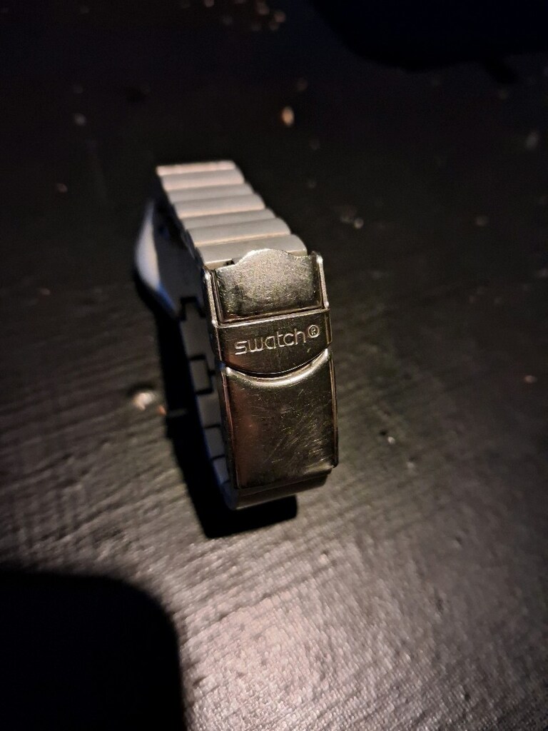 swatch swiss vintage Alüminyum mavi kadın saat - 2