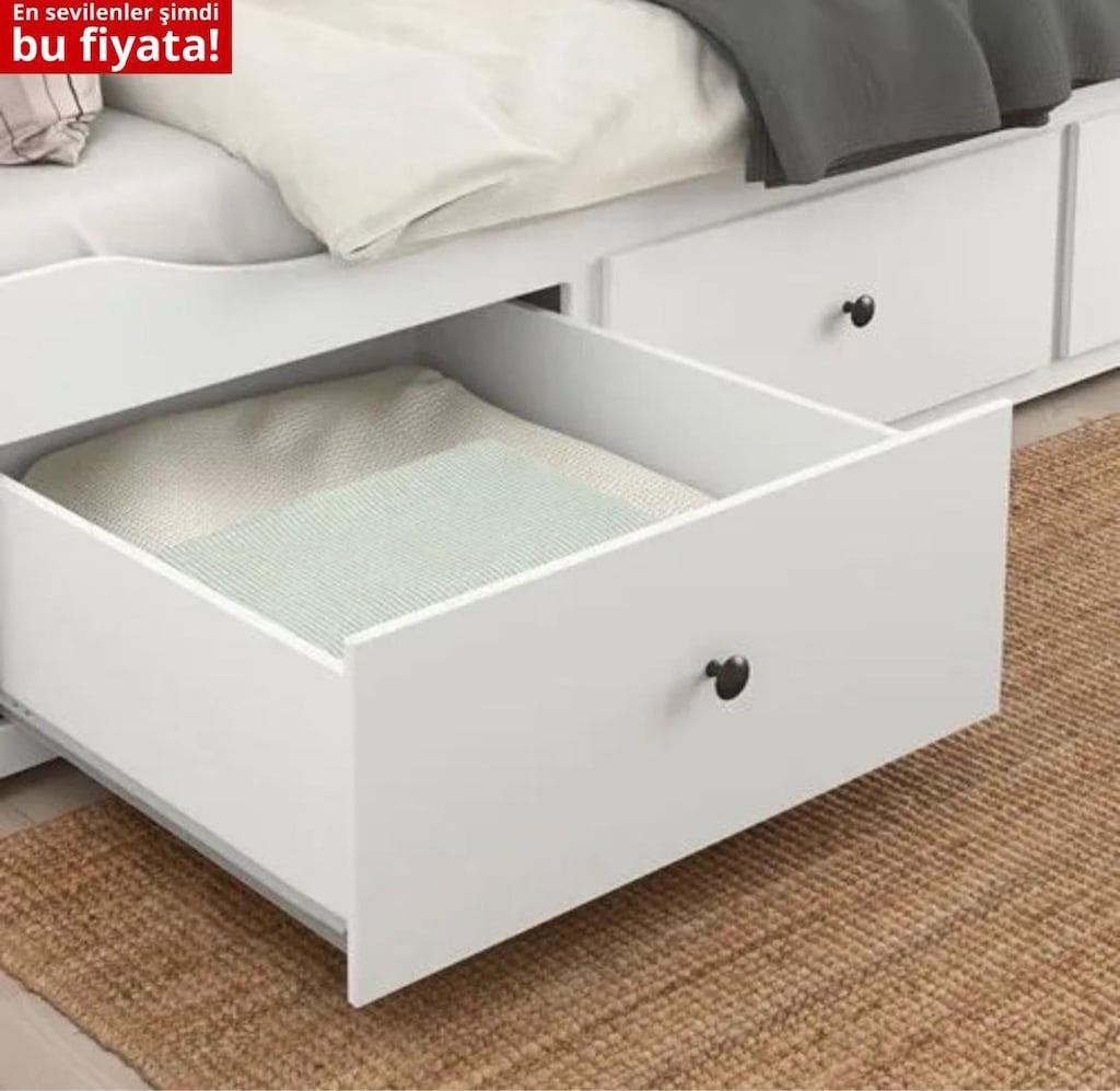 Hemnes Divan Beyaz 80x200 - 5