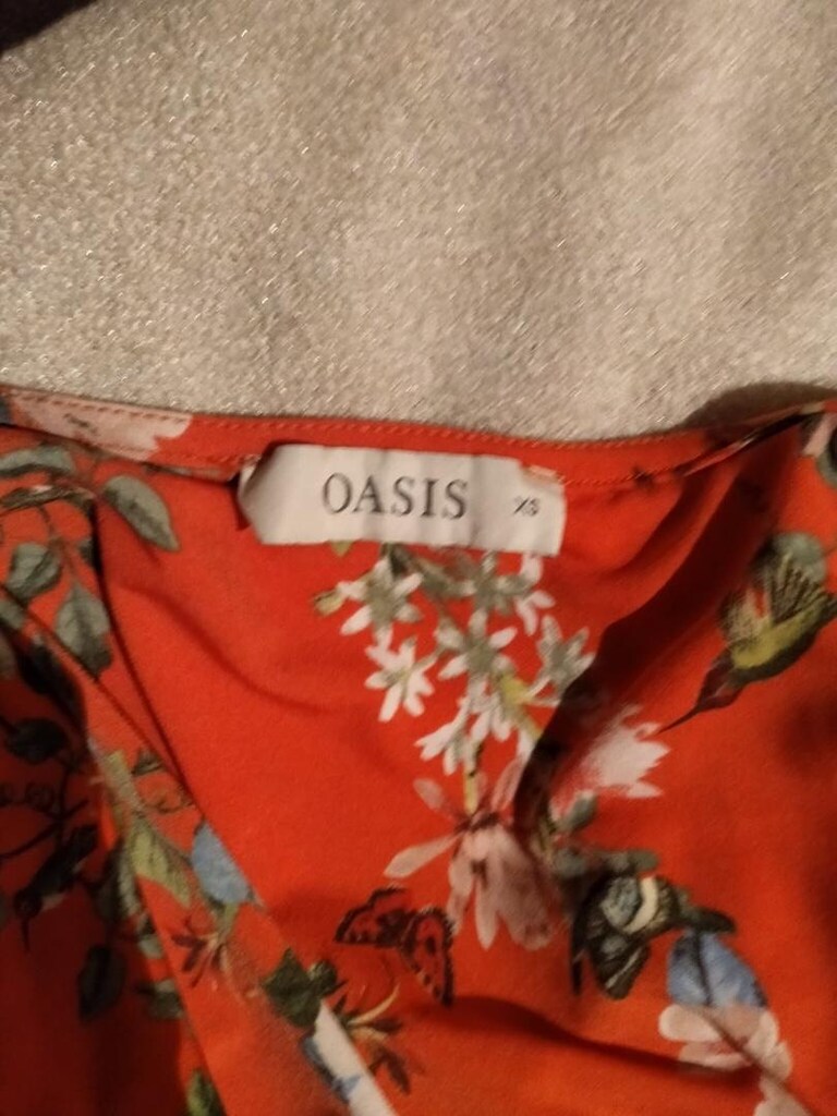 Oasis narçiçeği kruvaze volanlı elbise - 3